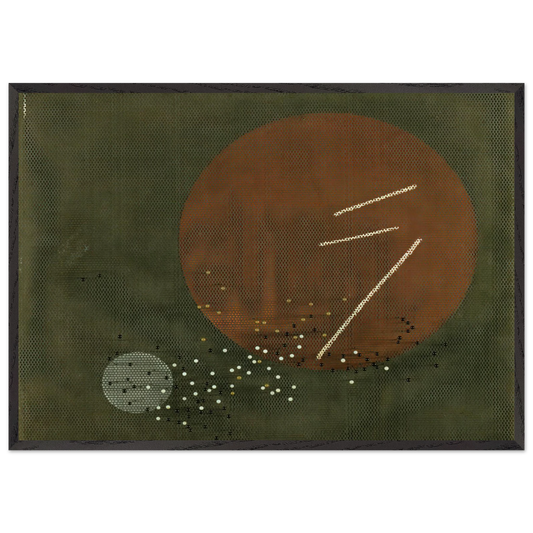 Space Modulator L3 - Laszlo Moholy-Nagy 70x100 cm / 28x40 inches Framed Art Print – Black Wooden Frame