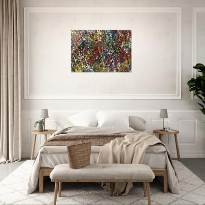 Composition - Jean-Paul Riopelle Acrylic Print - 70x100 cm / 28x40″ inches | Jean-Paul Riopelle Wall Art | Jean-Paul Riopelle Prints