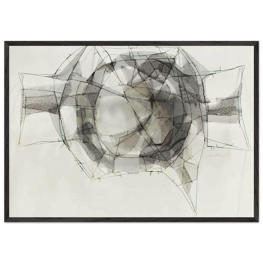 Metamorfosis - 1960 - Manuel Rivera 70x100 cm / 28x40 inches Framed Art Print – Black Wooden Frame