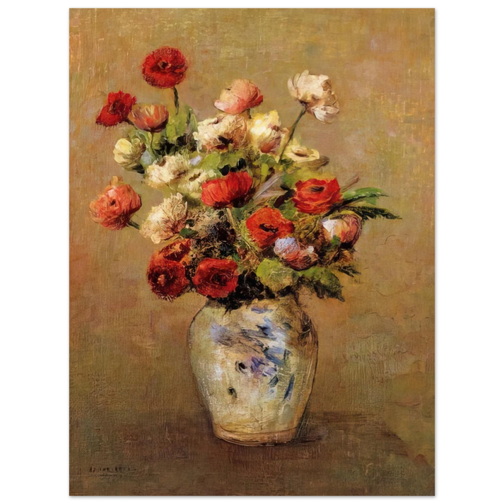 Odilon Redon - BOUQUET OF FLOWERS  75x100 cm / 30x40inches Fine Art Poster