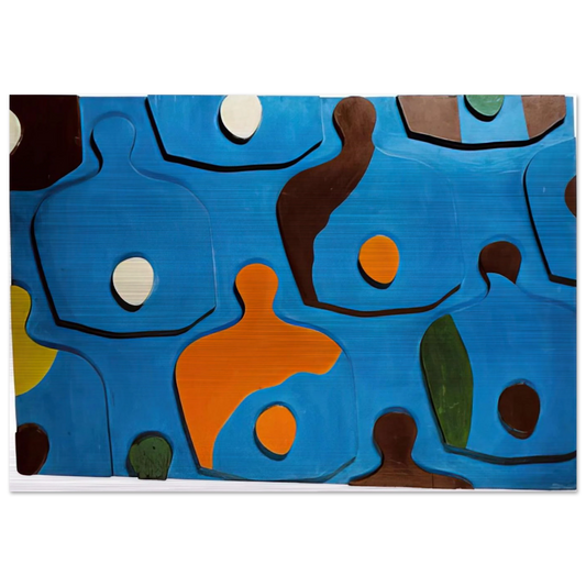 Еgg Board - Jean Arp Brushed Aluminum Print - 70x100 cm / 28x40 inches | Jean Arp Aluminum Print | Jean Arp Prints