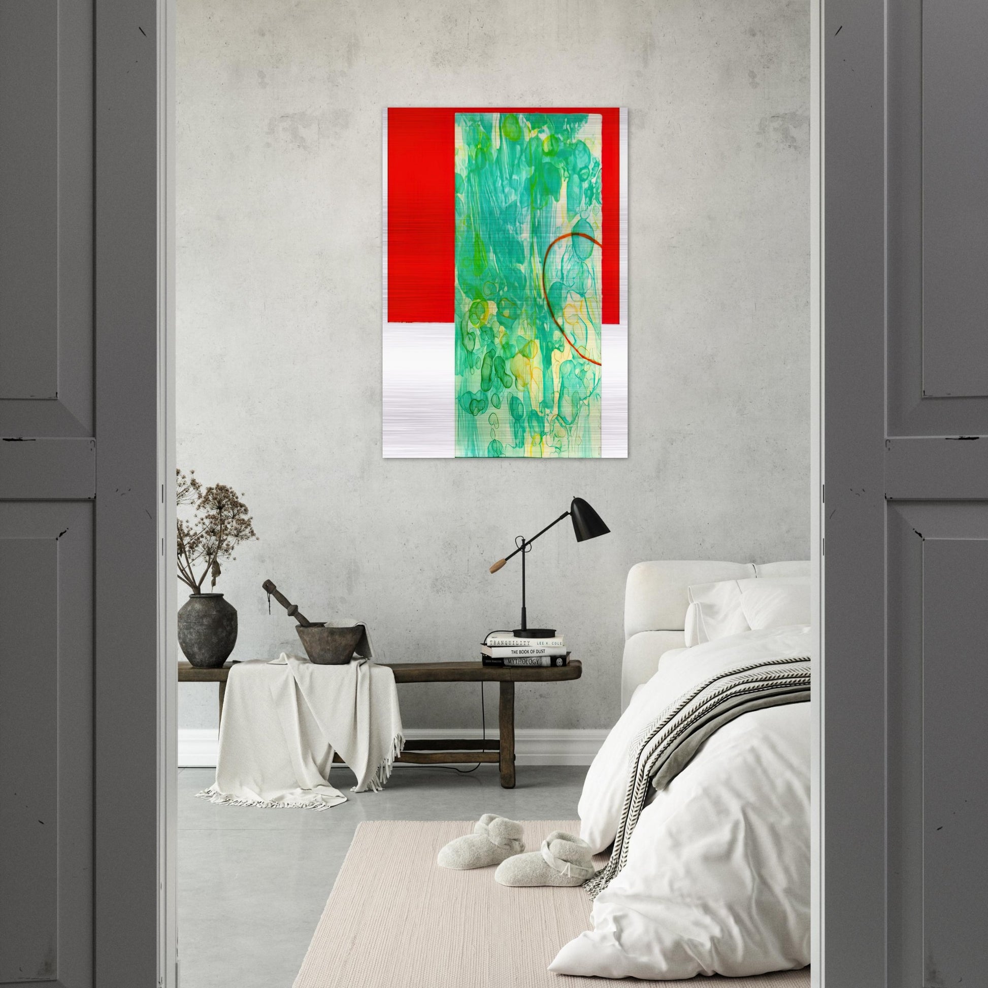 Bluest - Sam Gilliam Brushed Aluminum Print - 70x100 cm / 28x40 inches | Sam Gilliam Aluminum Print | Sam Gilliam Prints