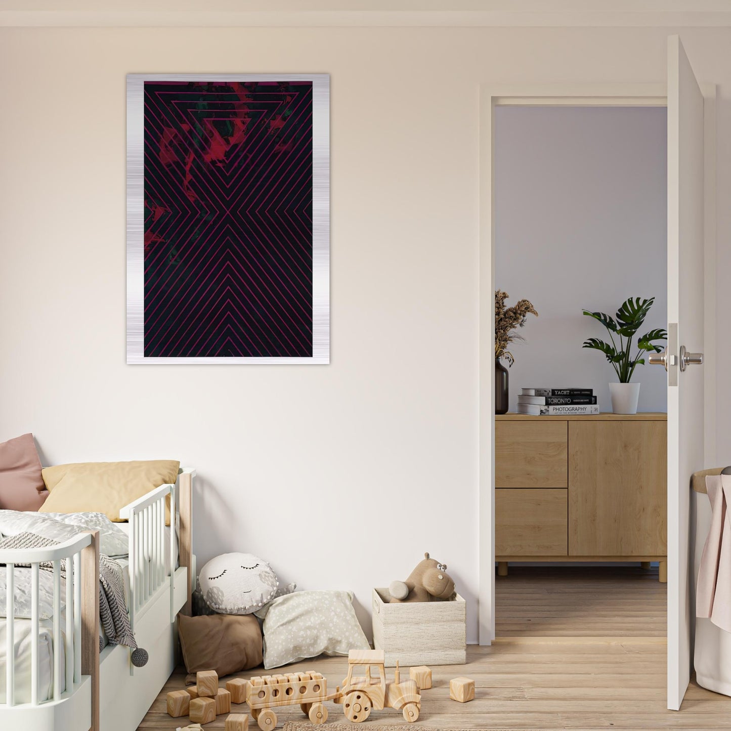 1418 1986 - Luis Feito Brushed Aluminum Print - 70x100 cm / 28x40 inches | Luis Feito Aluminum Print | Luis Feito Prints