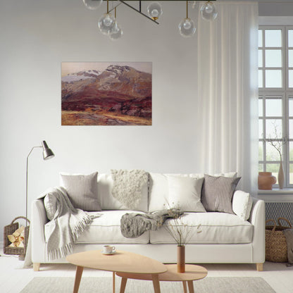 Coming Down from Mont Blanc - John Singer Sargent Brushed Aluminum Print - 70x100 cm / 28x40 inches | John Singer Sargent Aluminum Print | John Singer Sargent Prints