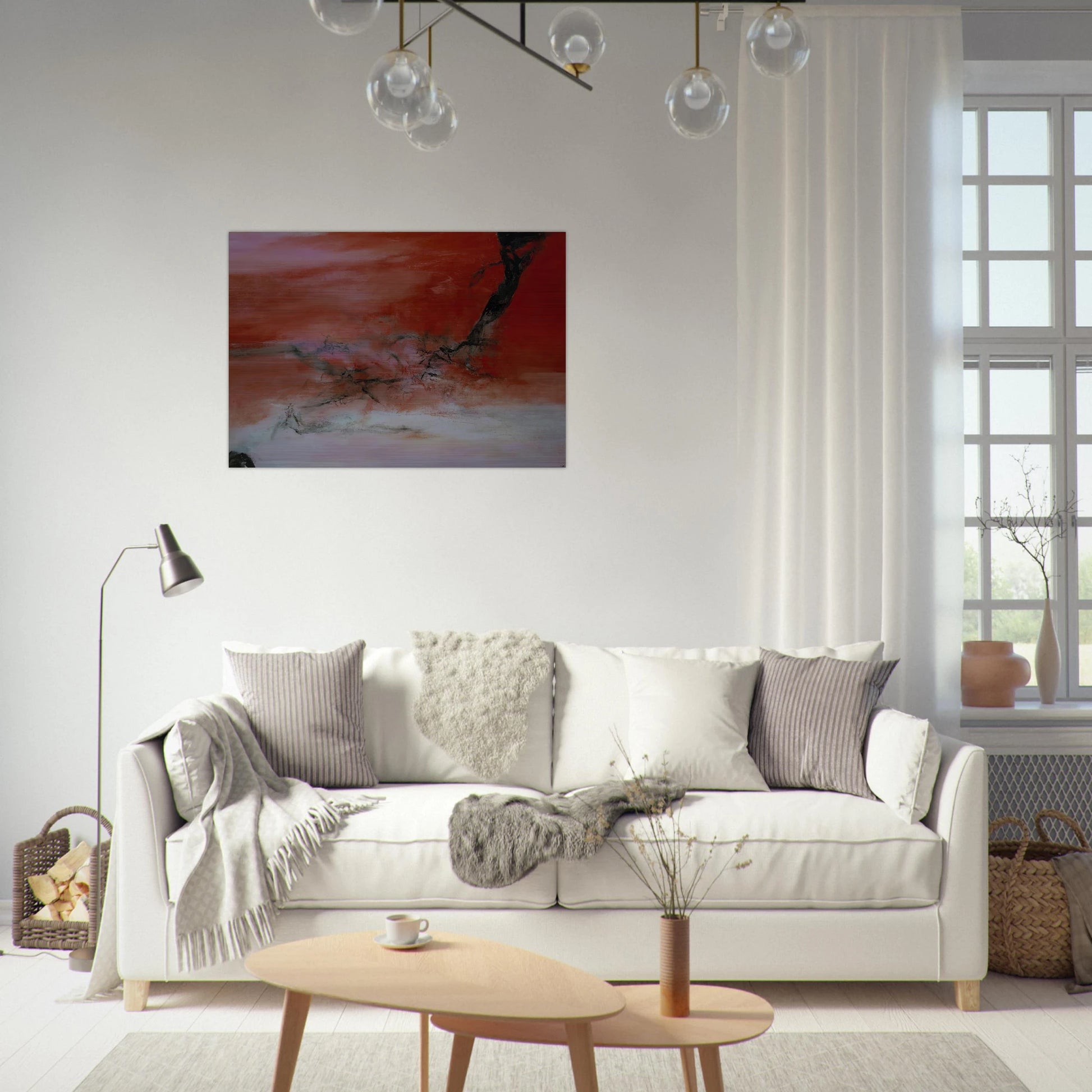 10 JANVIER 2001 2001 - Zao Wou-Ki Brushed Aluminum Print - 70x100 cm / 28x40 inches | Zao Wou-Ki Aluminum Print | Zao Wou-Ki Prints