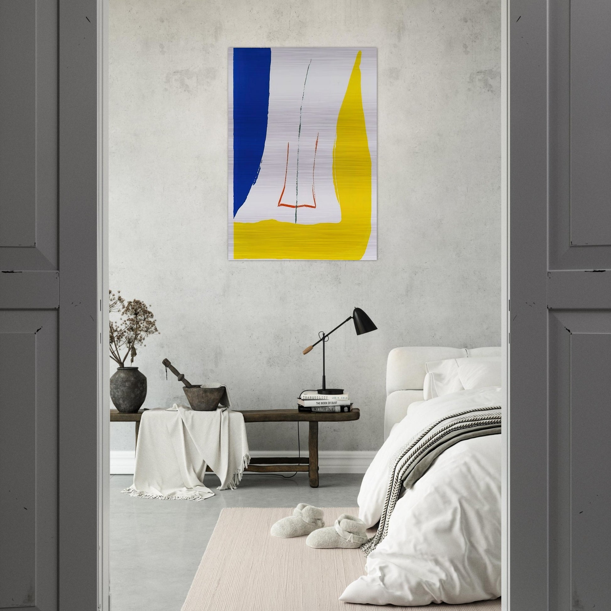 Sun Corner - 1968 - Helen Frankenthaler Brushed Aluminum Print - 70x100 cm / 28x40 inches | Helen Frankenthaler Aluminum Print | Helen Frankenthaler Prints