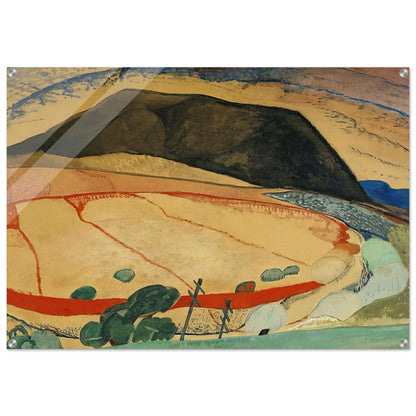 Black Mountain - 1931 - Grace Cossington Smith Acrylic Print - 70x100 cm / 28x40″ inches | Grace Cossington Smith Wall Art | Grace Cossington Smith Prints