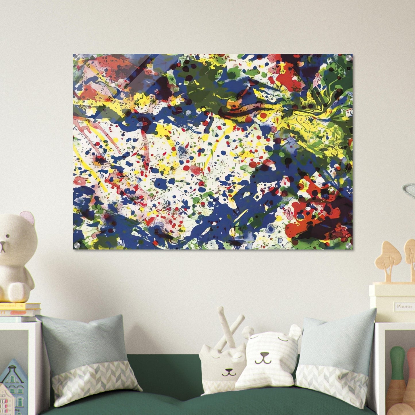 Untitled  from Papierski Portfolio   SF 355  - Sam Francis Acrylic Print - 70x100 cm / 28x40″ inches