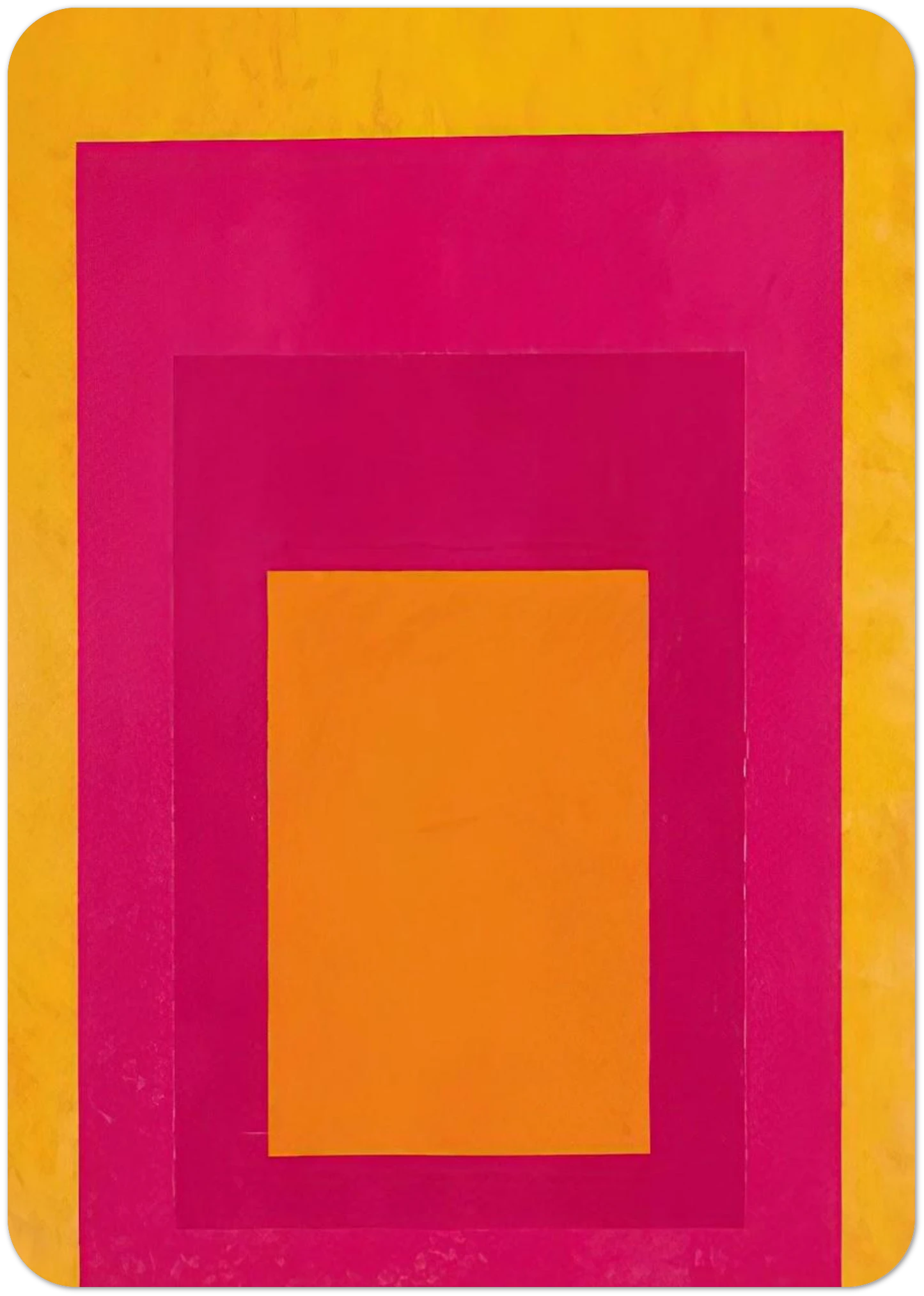 HOMAGE TO THE SQUARE LA TEHUANA 1951 By Josef Albers Pack of 10 Post Cards | Josef Albers Post Cards | A6 (10.5 x 14.8 cm) - 4.1 x 5.8 inches