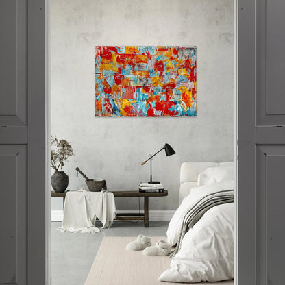 MAP - Jasper Johns Brushed Aluminum Print - 70x100 cm / 28x40 inches | Jasper Johns Aluminum Print | Jasper Johns Prints