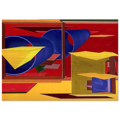 Pachinko - Al Held Brushed Aluminum Print - 70x100 cm / 28x40 inches | Al Held Aluminum Print | Al Held Prints