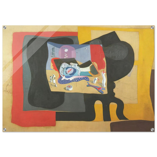STILL LIFE WITH MOONIGHT - Salvador Dali Acrylic Print - 70x100 cm / 28x40″ inches