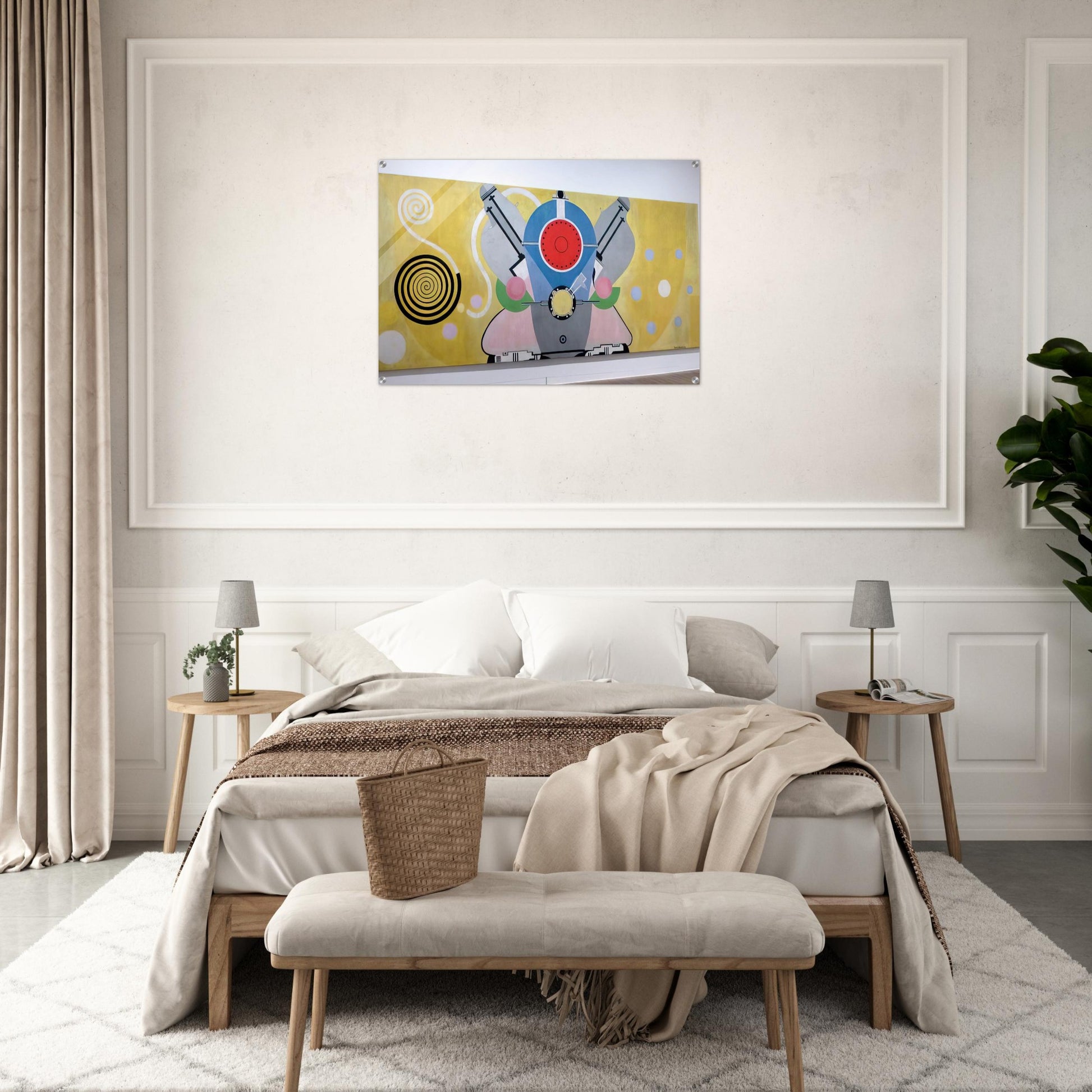 MOTEUR D AVION DECORATION POUR LE PALAIS DE L AIR EXPOSITION INTERNATIONALE DES ARTS ET DES 1937 - Sonia Delaunay Acrylic Print - 70x100 cm / 28x40″ inches | Sonia Delaunay Wall Art | Sonia Delaunay Prints