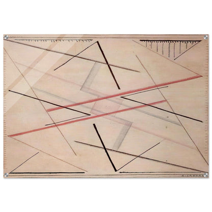 Astrazione di una linea n. 2, disegno - 1925 - Bice Lazzari Acrylic Print - 70x100 cm / 28x40″ inches