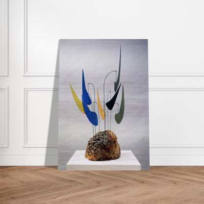 MYRTLE BURL 1941 - Alexander Calder Brushed Aluminum Print - 70x100 cm / 28x40 inches | Alexander Calder Aluminum Print | Alexander Calder Prints