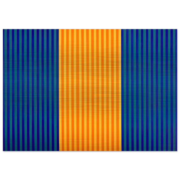 Tom's Furnace - 1961 - Gene Davis Brushed Aluminum Print - 70x100 cm / 28x40 inches | Gene Davis Aluminum Print | Gene Davis Prints