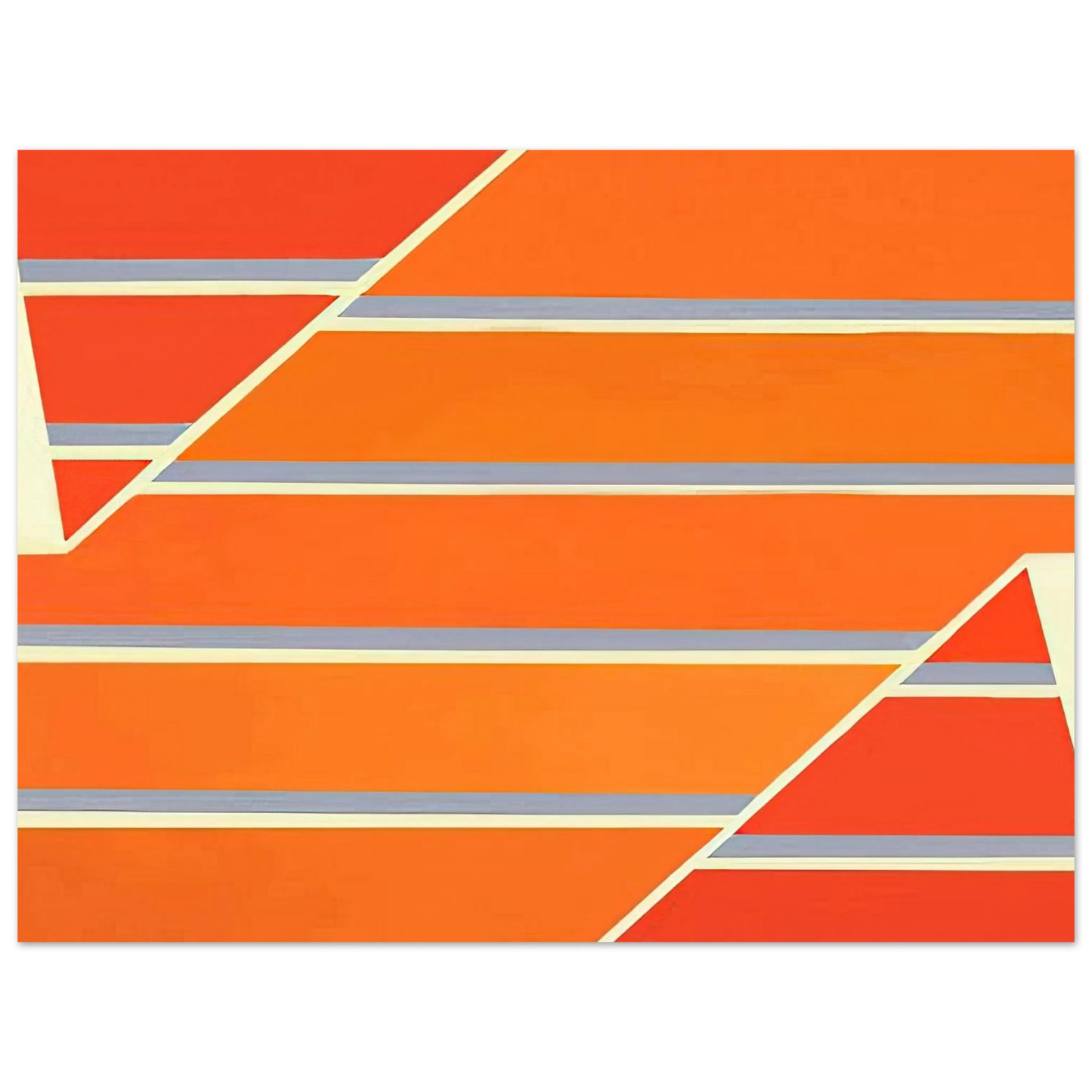 Larry Zox - Orange Time - 1965  75x100 cm / 30x40inches Fine Art Poster