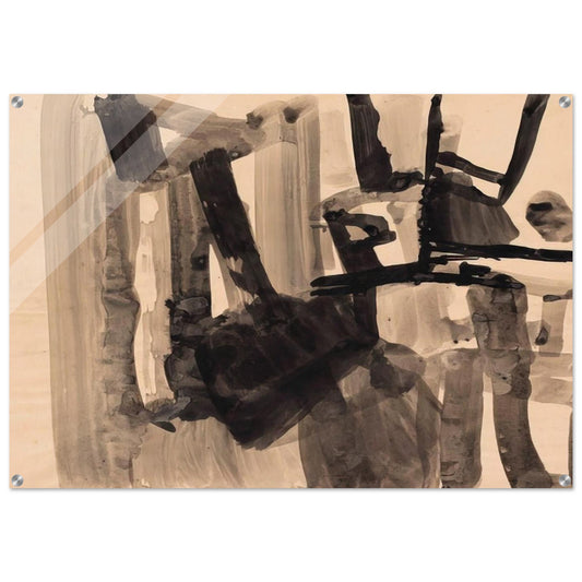 Untitled - Abstract Expressionism - Nasreen Mohamedi Acrylic Print - 70x100 cm / 28x40″ inches | Nasreen Mohamedi Wall Art | Nasreen Mohamedi Prints