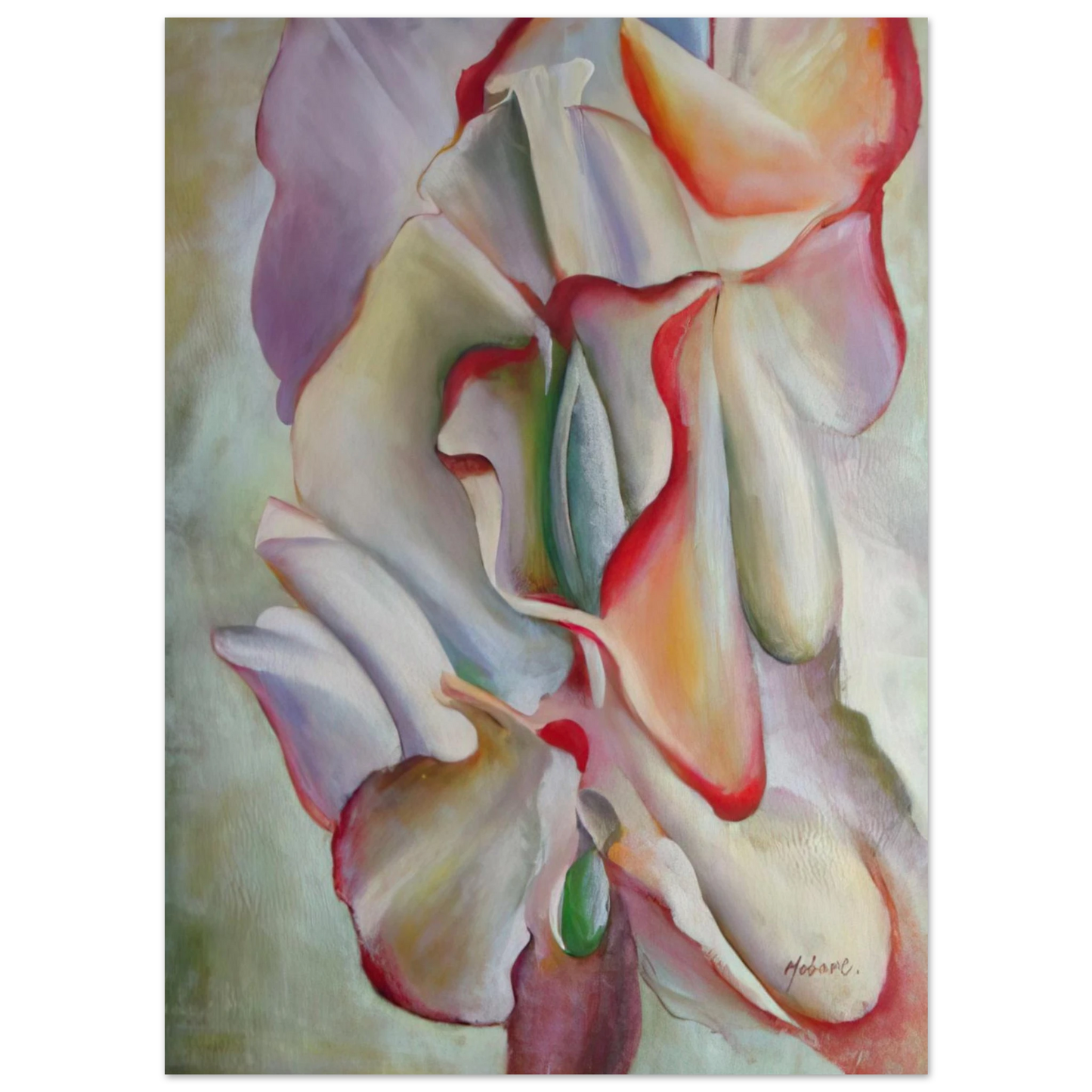 Georgia O'Keeffe - Pink Sweet Peas Fine Art Poster