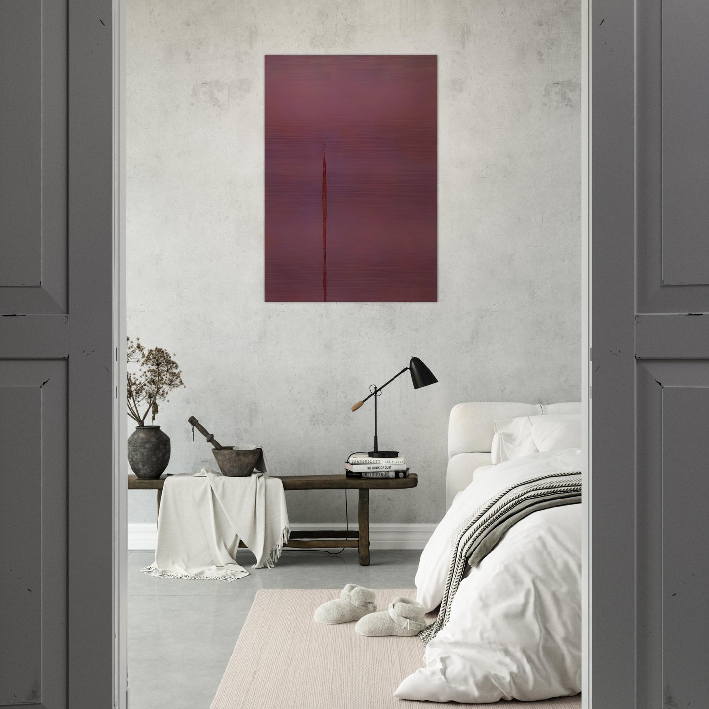 Untitled - 1971 - Theodoros Stamos Brushed Aluminum Print - 70x100 cm / 28x40 inches | Theodoros Stamos Aluminum Print | Theodoros Stamos Prints