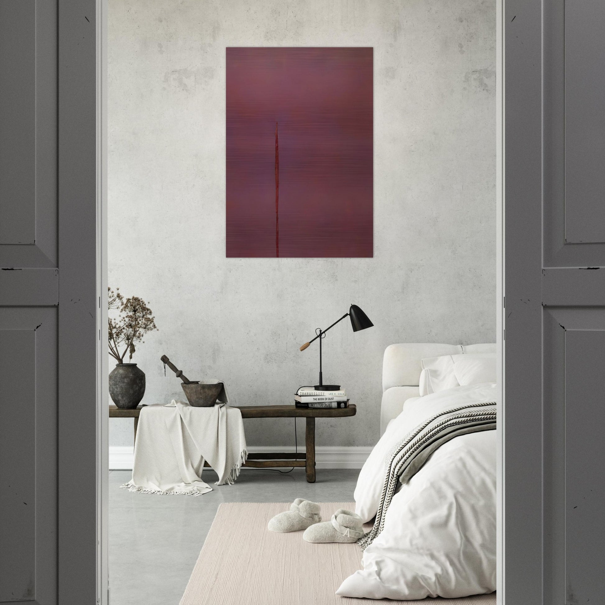 Untitled - 1971 - Theodoros Stamos Brushed Aluminum Print - 70x100 cm / 28x40 inches | Theodoros Stamos Aluminum Print | Theodoros Stamos Prints