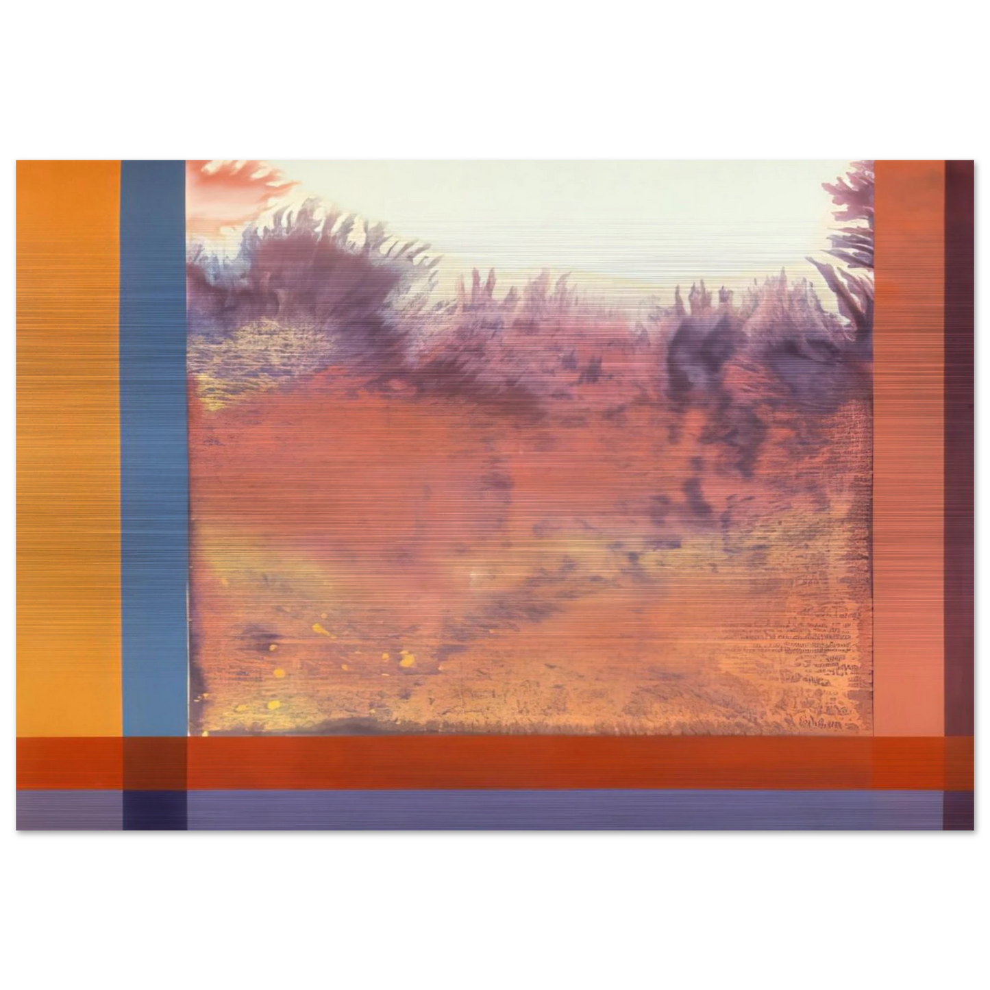 Jacob In The Wilderness - 1986 - Ronnie Landfield Brushed Aluminum Print - 70x100 cm / 28x40 inches | Ronnie Landfield Aluminum Print | Ronnie Landfield Prints