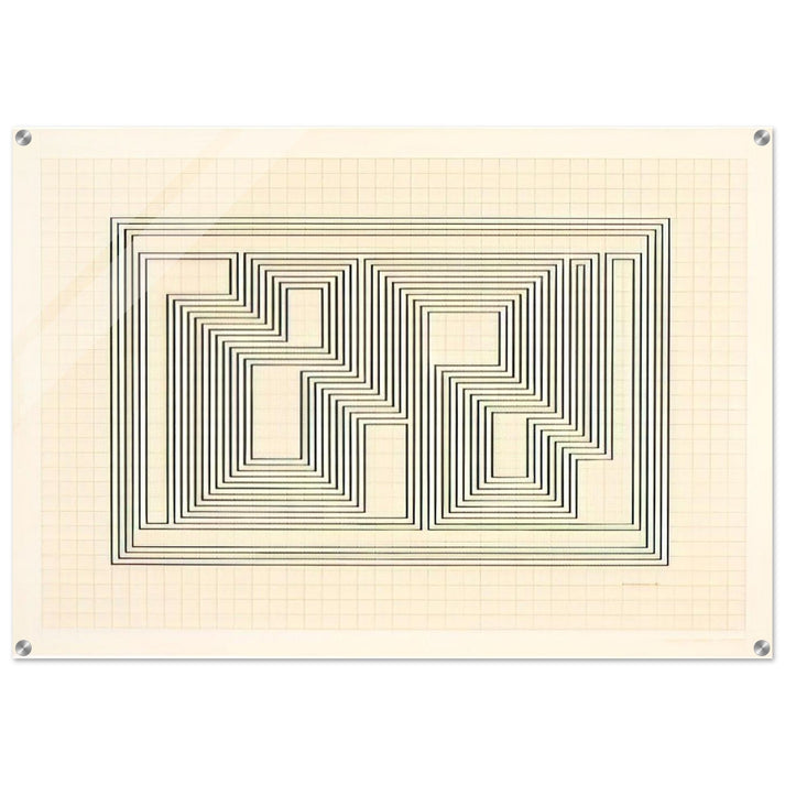 GRAPHIC TECTONIC 1941 - Josef Albers Acrylic Print - 70x100 cm / 28x40″ inches