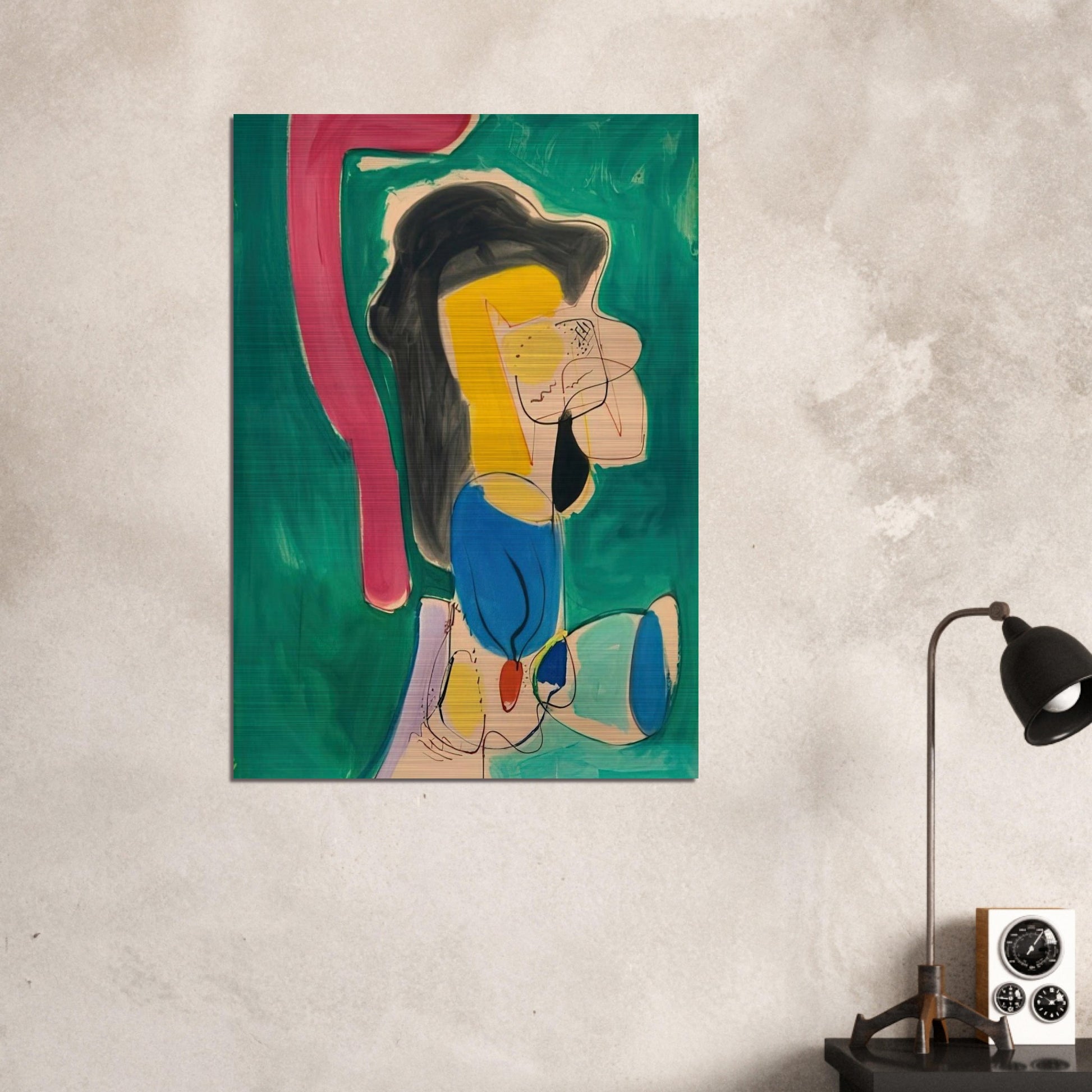 The Mannequin - Hans Hofmann Brushed Aluminum Print - 70x100 cm / 28x40 inches | Hans Hofmann Aluminum Print | Hans Hofmann Prints