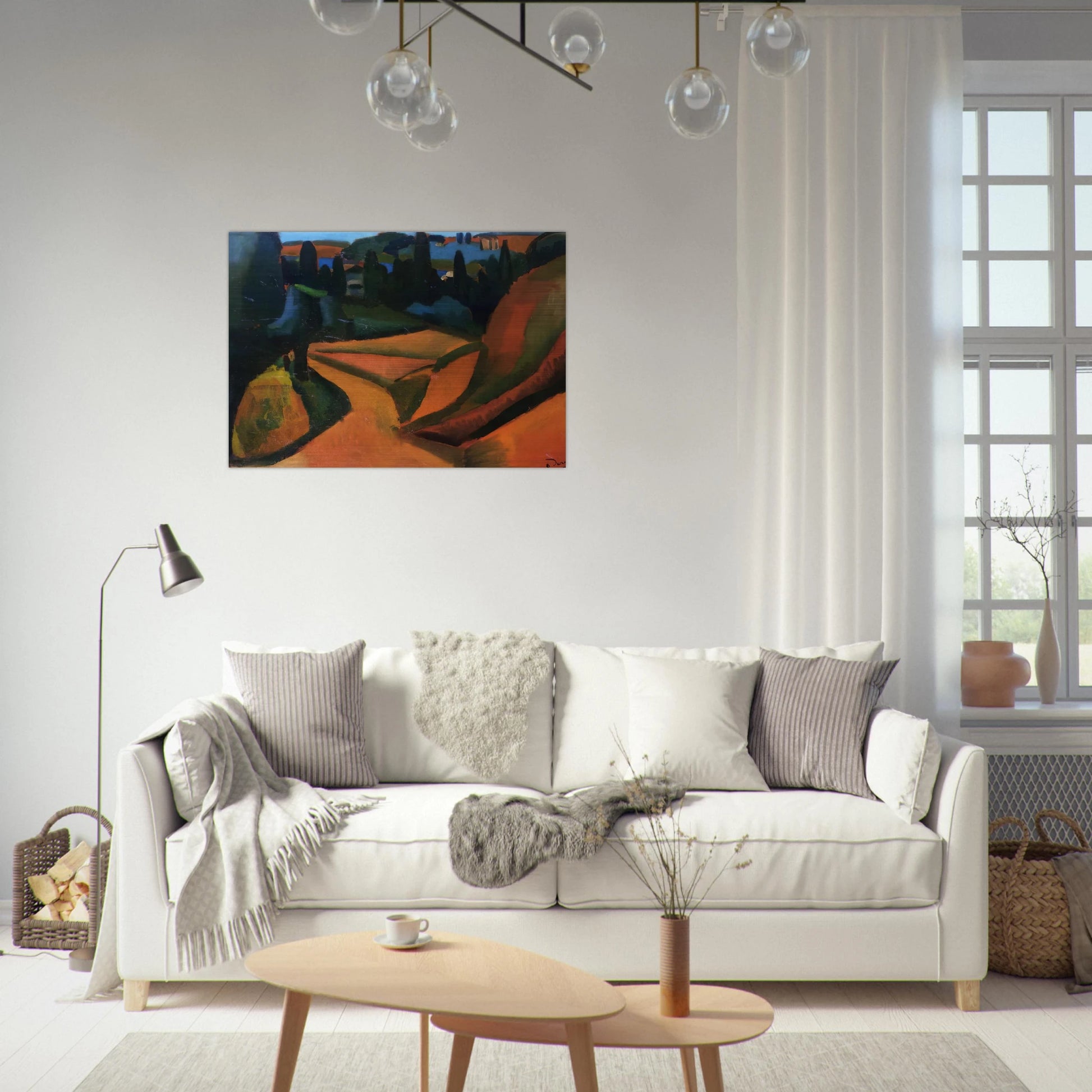 LANDSCAPE NEAR MARTIGUES 1908 - Andre Derain Brushed Aluminum Print - 70x100 cm / 28x40 inches | Andre Derain Aluminum Print | Andre Derain Prints