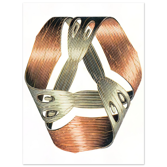 MC Escher - MOEBIUS STRIP I Wall Art - 21x29.7 cm / 8x12" - Fine Art Poster - -