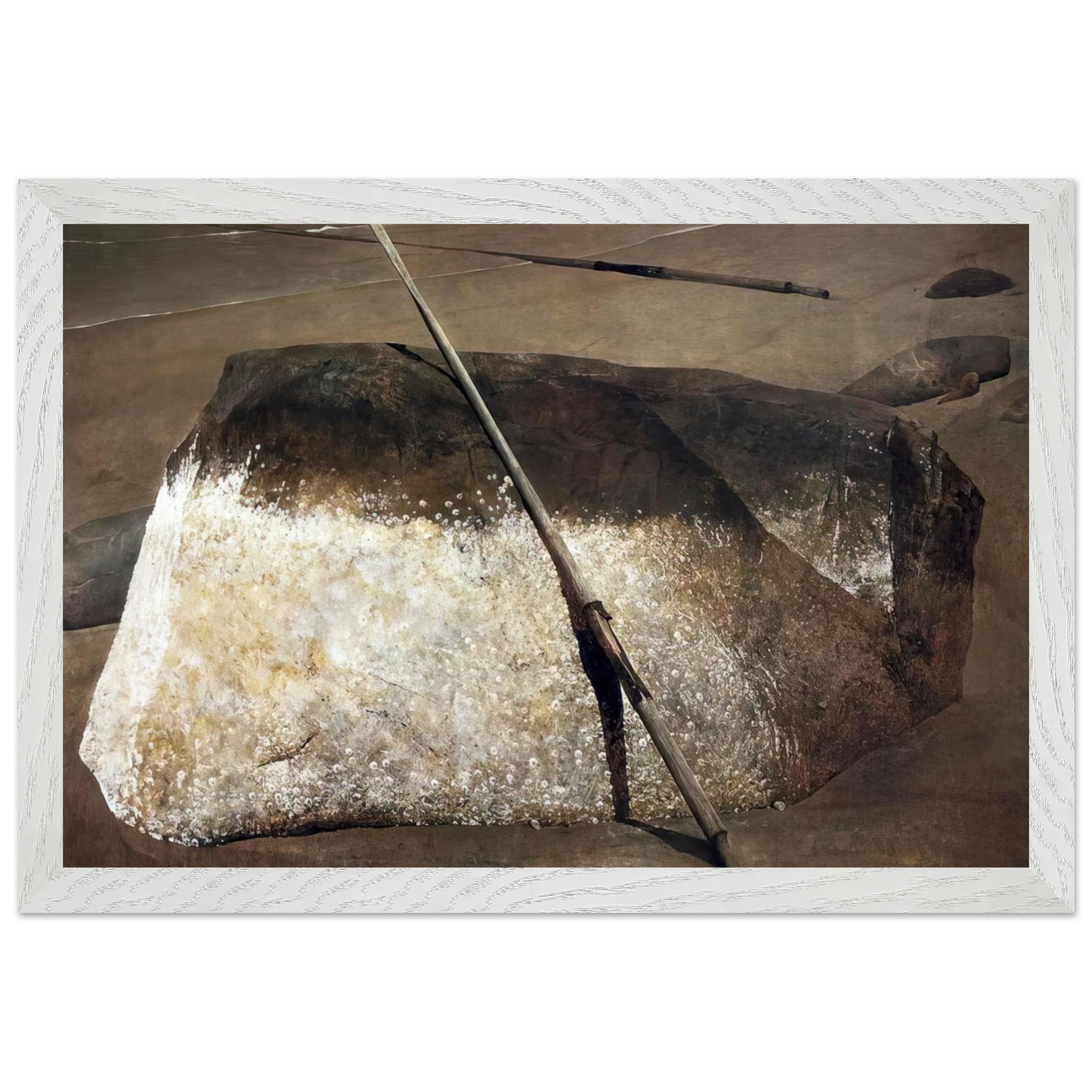 Andrew Wyeth - NOT DETECTED 38 Wall Art - 30x40 cm / 12x16 inches - Premium Wooden Framed Poster With Fine Art Paper-canvas - Black frame