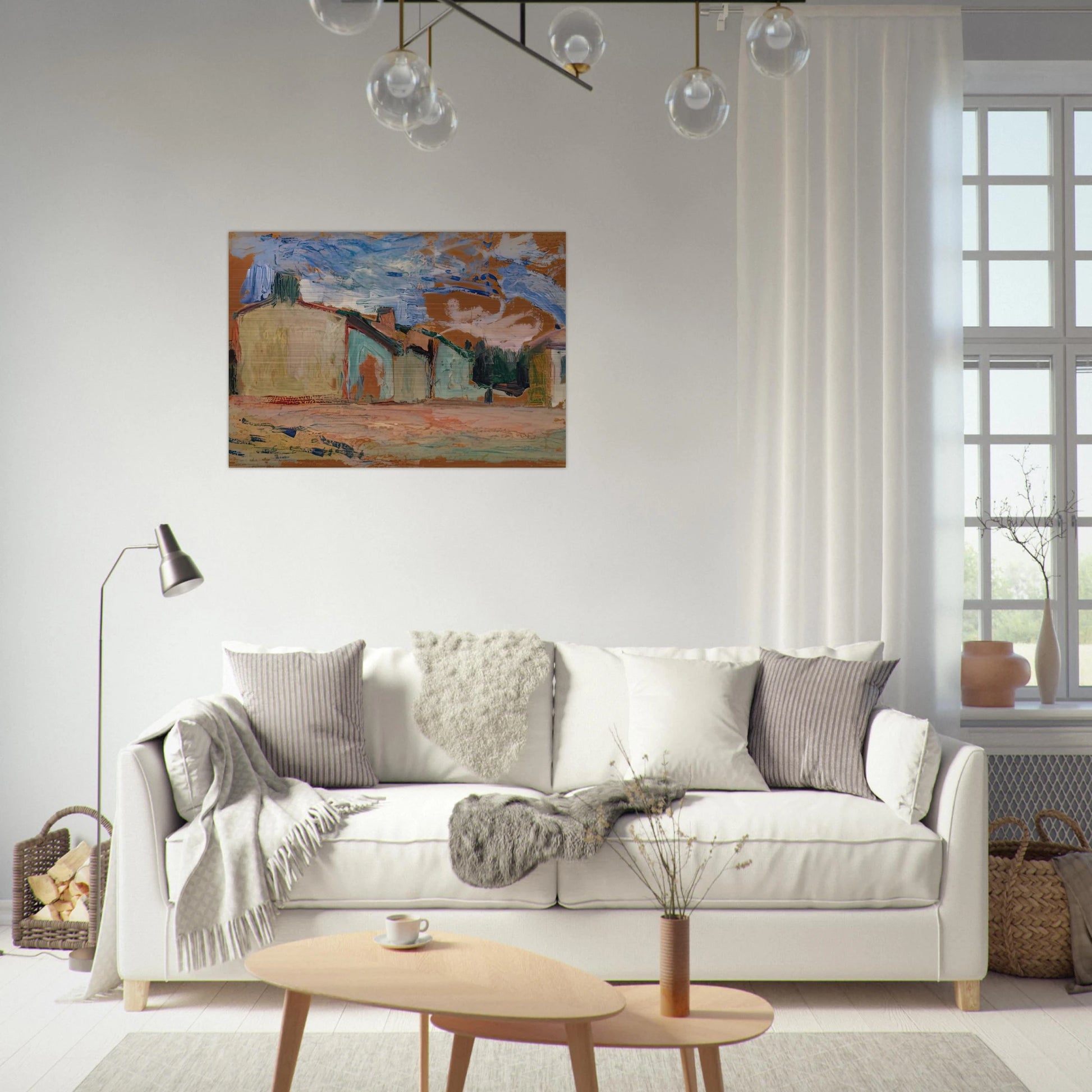 HOUSES FENOUILLET 1898 - Henri Matisse Brushed Aluminum Print - 70x100 cm / 28x40 inches | Henri Matisse Aluminum Print | Henri Matisse Prints