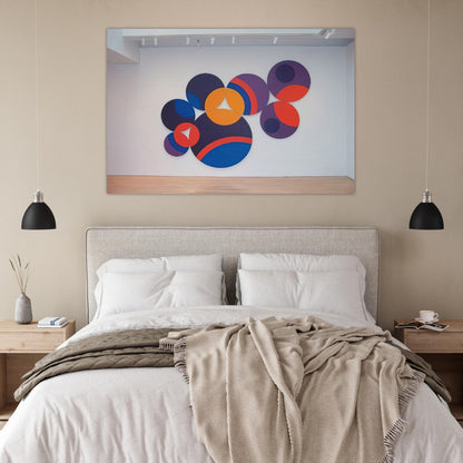 Constellation Twelve Circles - 1969 - Leon Polk Smith Art Prints - 100x150 cm / 40x60″ inches | Leon Polk Smith Poster | Leon Polk Smith Prints