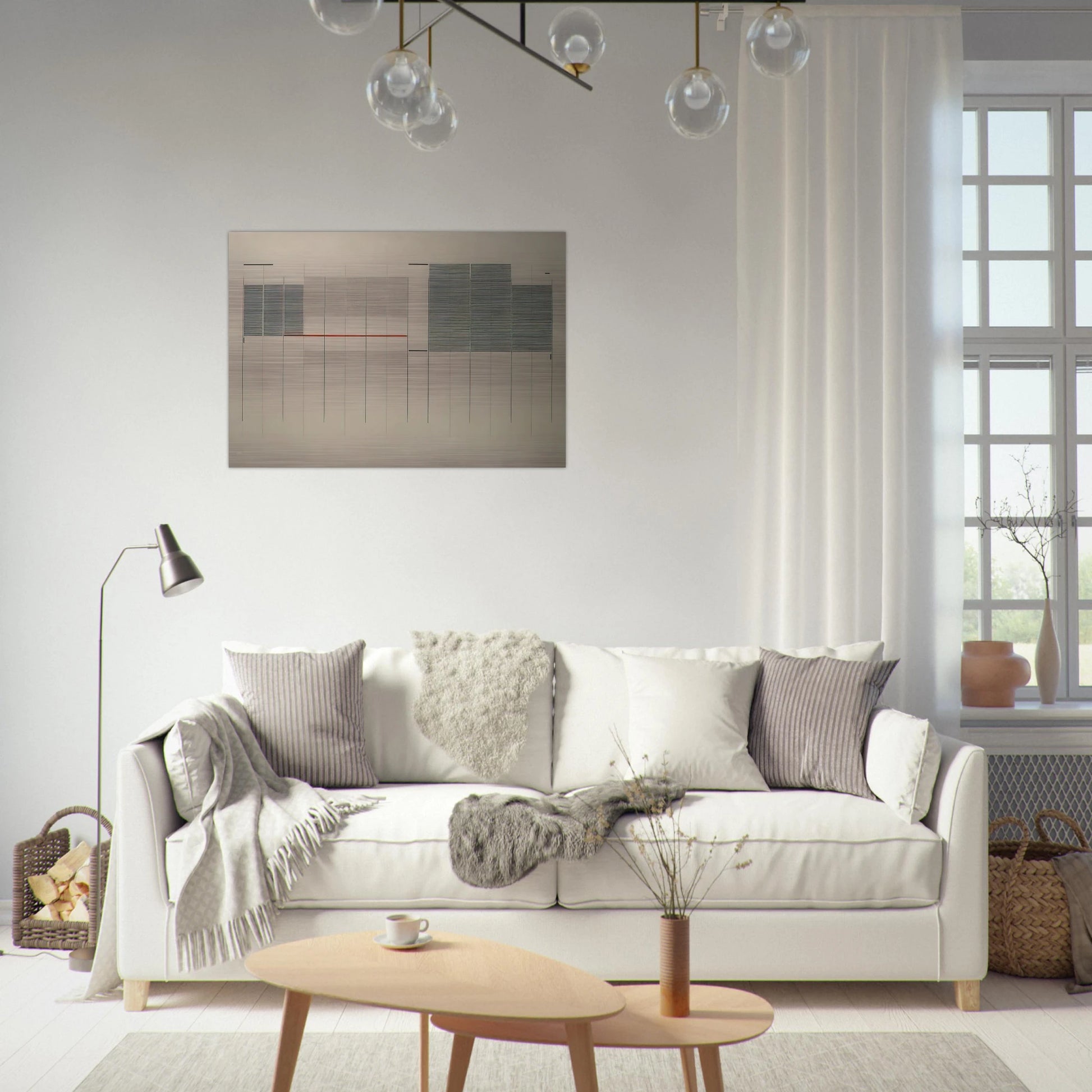 Acrilico no. 13 - 1976 - Bice Lazzari Brushed Aluminum Print - 70x100 cm / 28x40 inches | Bice Lazzari Aluminum Print | Bice Lazzari Prints