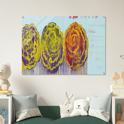 The Rose  III  - Cy Twombly Acrylic Print - 70x100 cm / 28x40″ inches | Cy Twombly Wall Art | Cy Twombly Prints