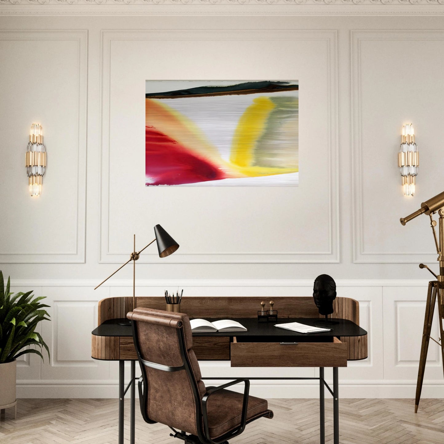 Phenomena Pointed East - Paul Jenkins Brushed Aluminum Print - 70x100 cm / 28x40 inches | Paul Jenkins Aluminum Print | Paul Jenkins Prints