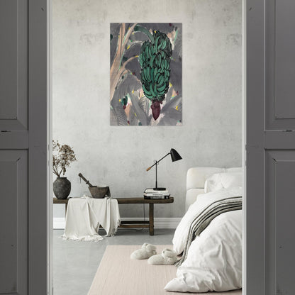 A Banana Garden Of Xishuangbanna - 1978 - Wu Guanzhong Brushed Aluminum Print - 70x100 cm / 28x40 inches | Wu Guanzhong Aluminum Print | Wu Guanzhong Prints