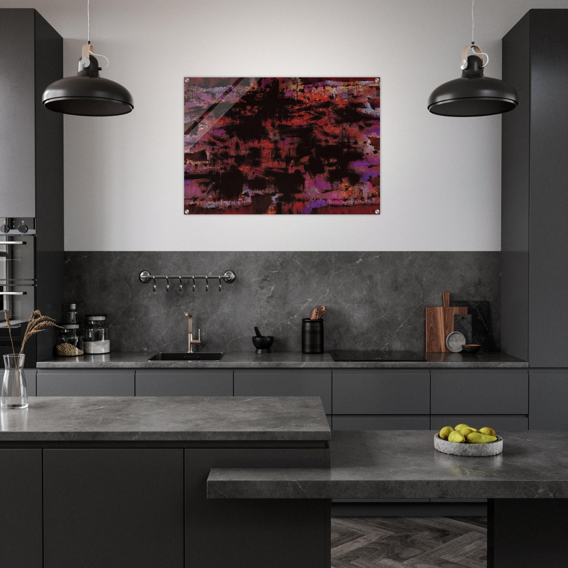 Pour la mère d'un condamné à mort - 1975 - Alfred Manessier Acrylic Print - 70x100 cm / 28x40″ inches