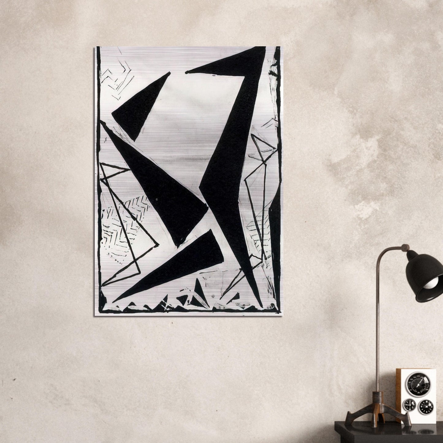 Study in black and white - Frantisek Kupka Brushed Aluminum Print - 70x100 cm / 28x40 inches | Frantisek Kupka Aluminum Print | Frantisek Kupka Prints