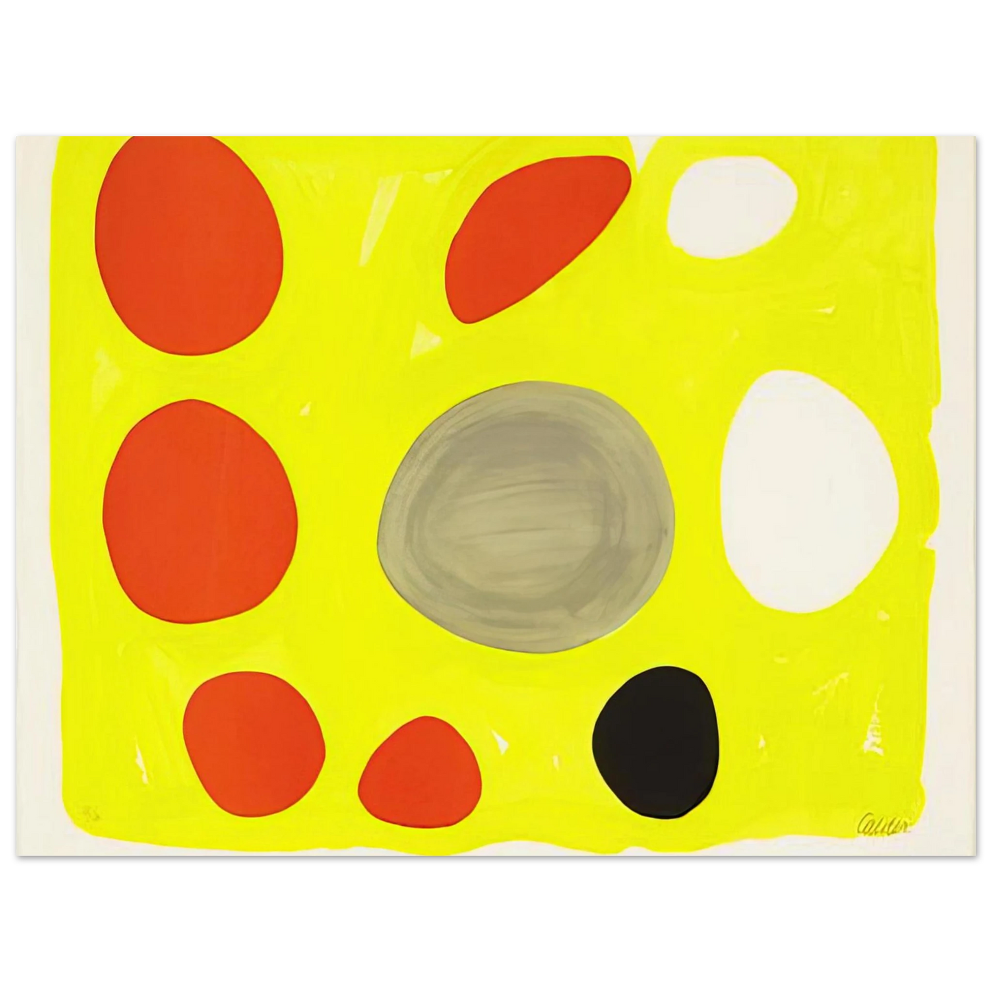 Alexander Calder - GREY OVAL 1975 Fine Art Poster