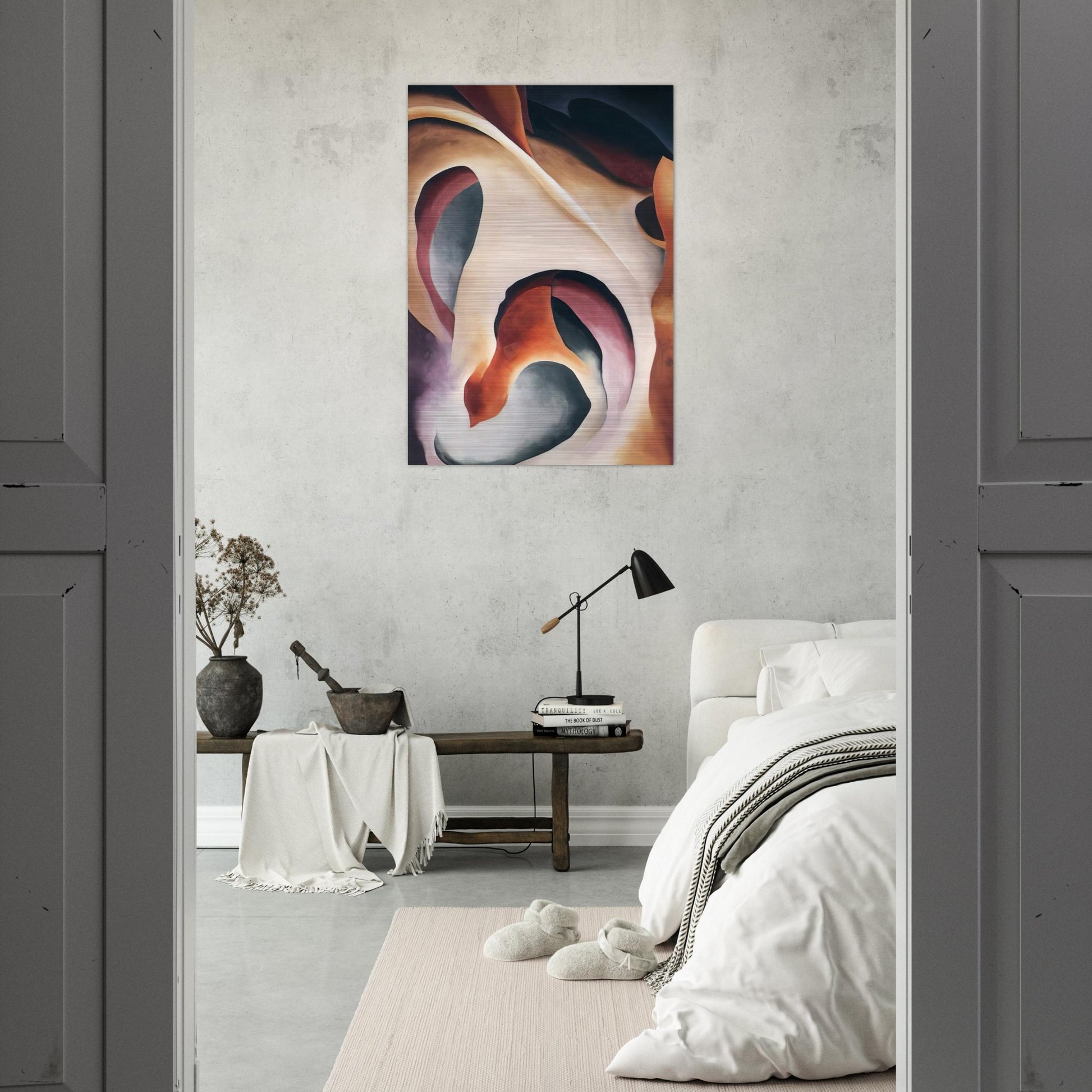 Leaf Motif 2 - Georgia O'Keeffe Brushed Aluminum Print - 70x100 cm / 28x40 inches | Georgia O'Keeffe Aluminum Print | Georgia O'Keeffe Prints