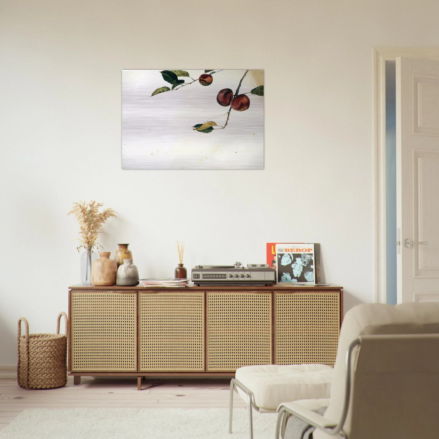APPLES ON A BOUGH STUDY BEFORE PICKING - Andrew Wyeth Brushed Aluminum Print - 70x100 cm / 28x40 inches | Andrew Wyeth Aluminum Print | Andrew Wyeth Prints