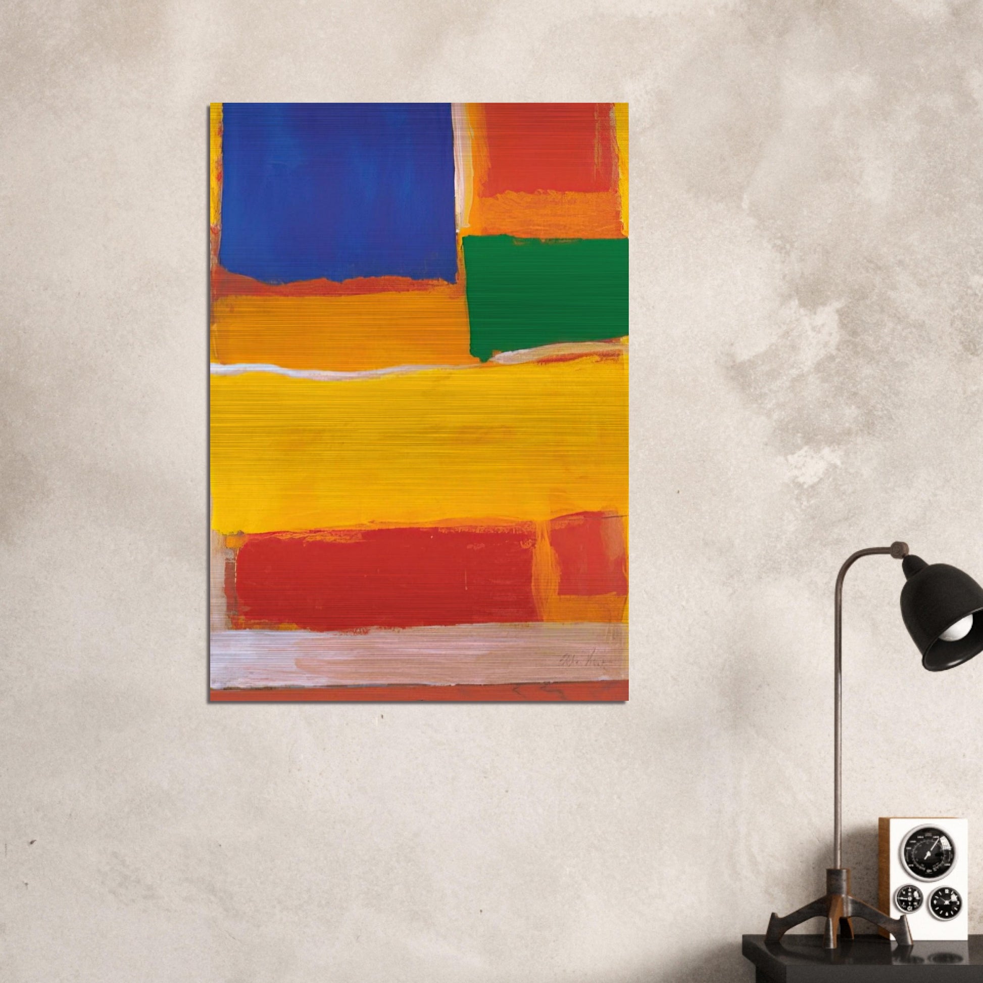 UNTITLED 1986 - Esteban Vicente Brushed Aluminum Print - 70x100 cm / 28x40 inches | Esteban Vicente Aluminum Print | Esteban Vicente Prints