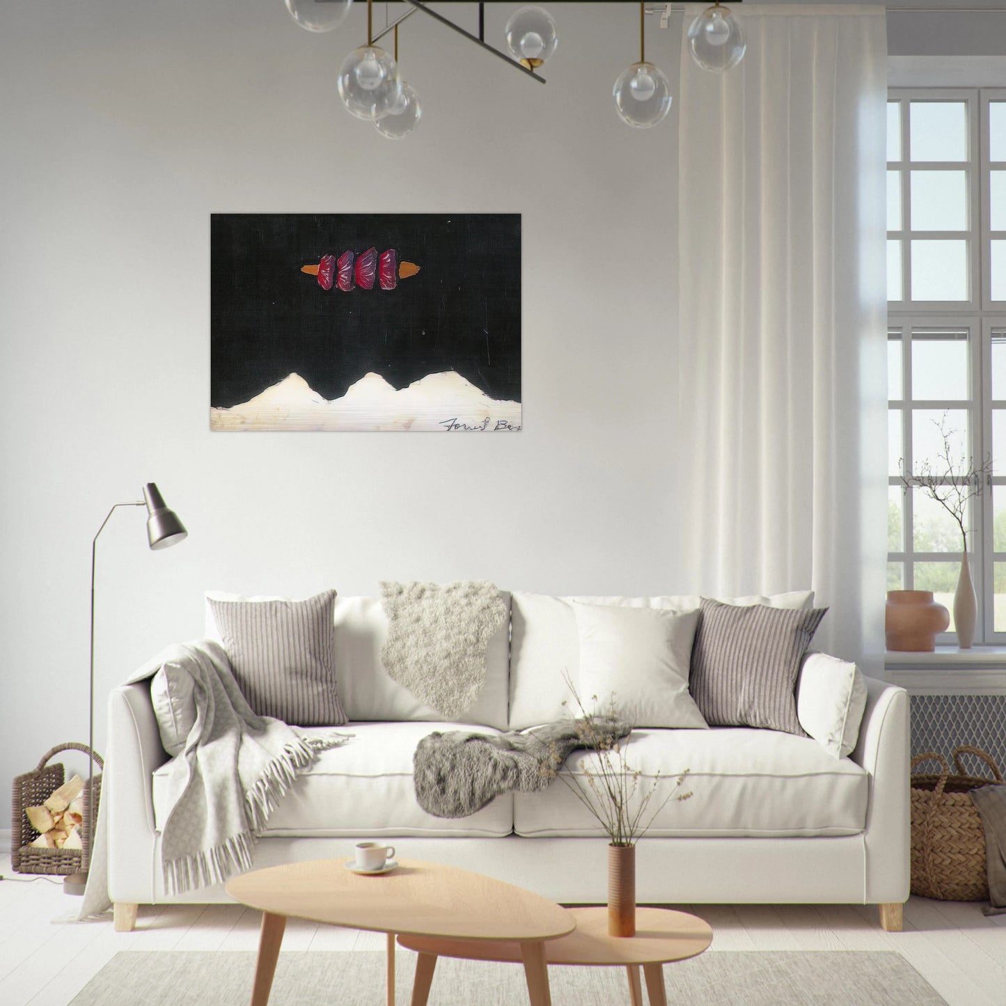 Untitled #39 - 1950 - Forrest Bess Brushed Aluminum Print - 70x100 cm / 28x40 inches | Forrest Bess Aluminum Print | Forrest Bess Prints