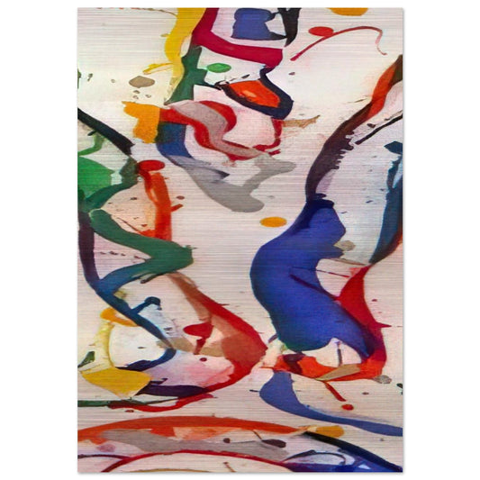 Untitled 040 - Sam Francis Brushed Aluminum Print - 70x100 cm / 28x40 inches | Sam Francis Aluminum Print | Sam Francis Prints