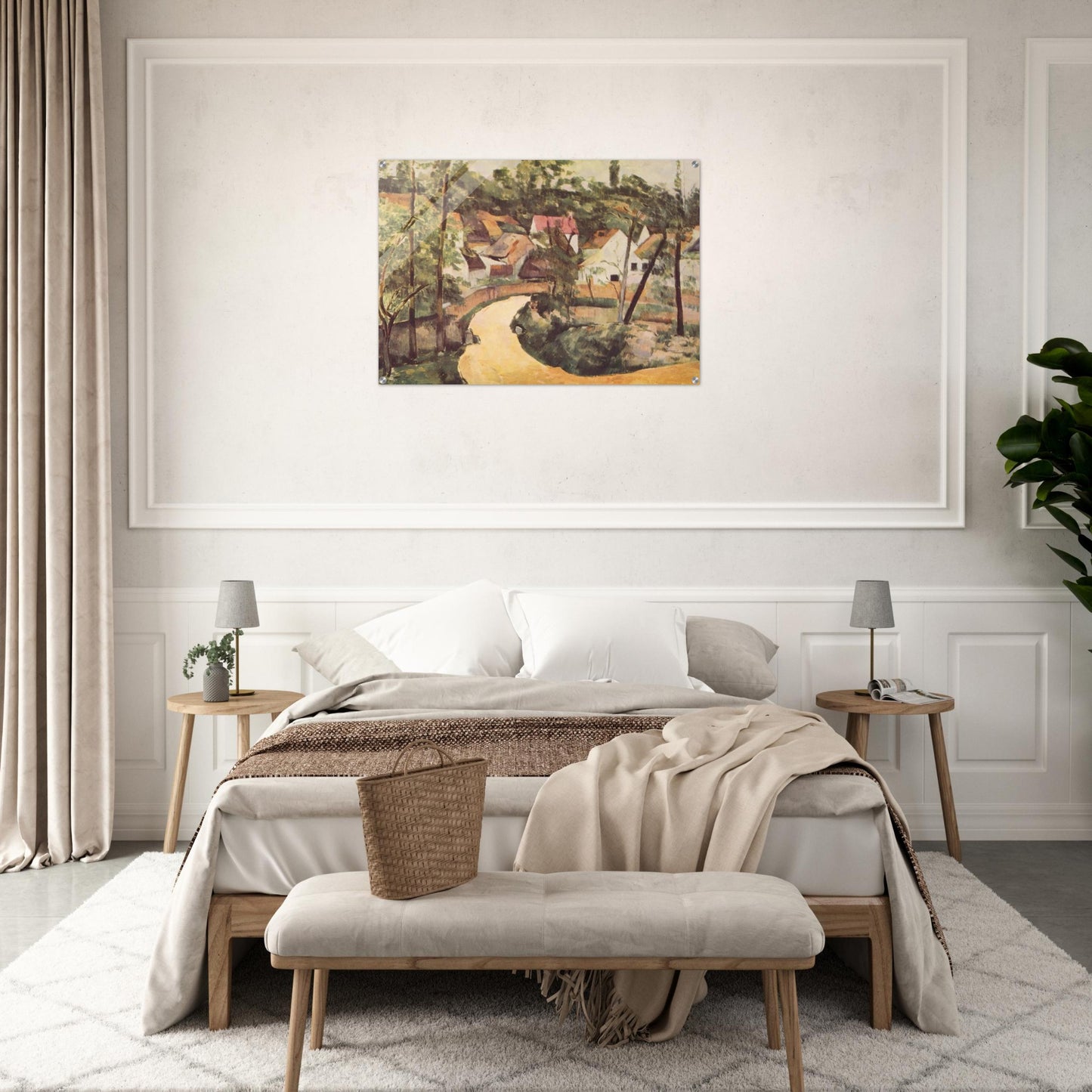 A Turn in the Road - Paul Cézanne Acrylic Print - 70x100 cm / 28x40″ inches | Paul Cézanne Wall Art | Paul Cézanne Prints