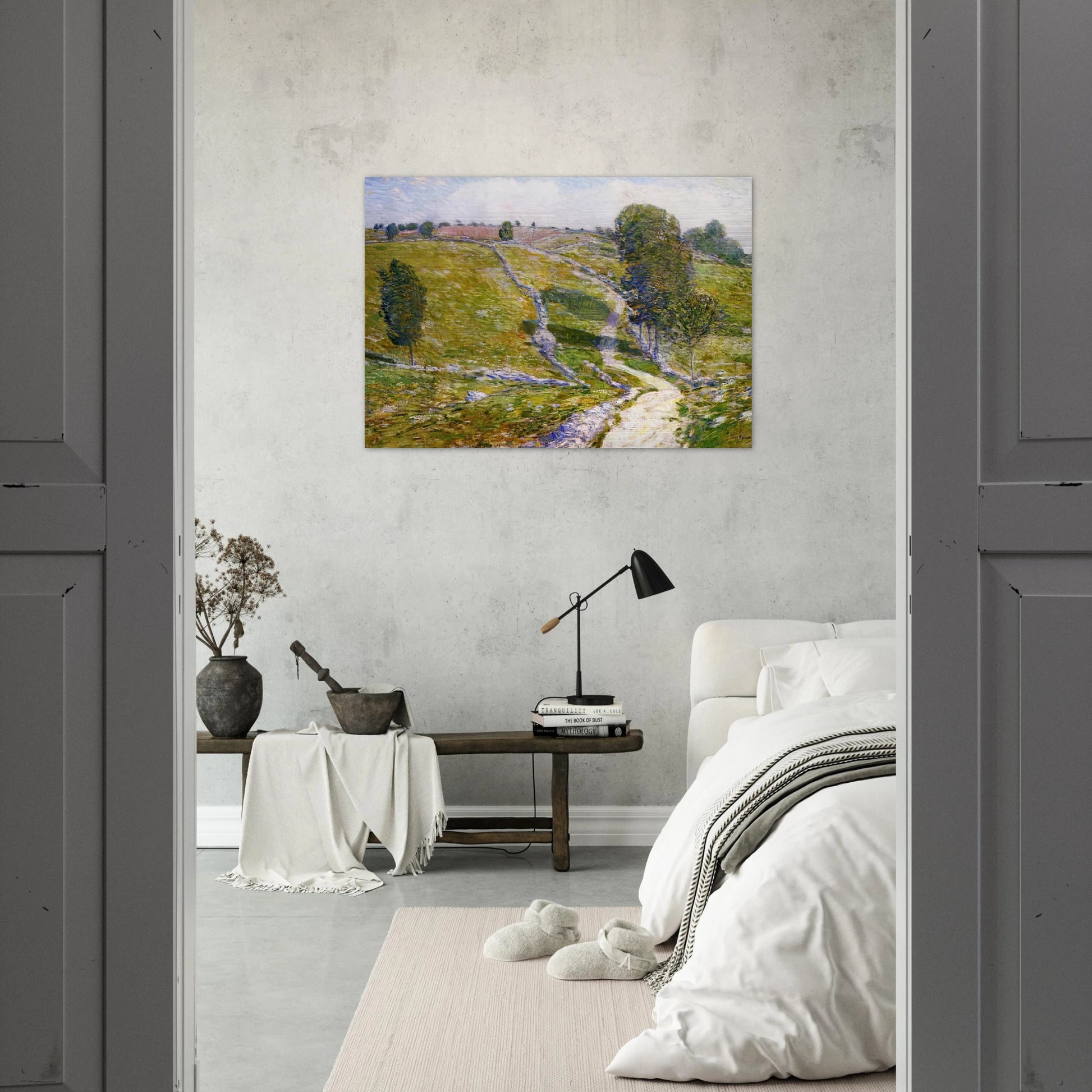 Road to the Land of Nod - Childe Hassam Brushed Aluminum Print - 70x100 cm / 28x40 inches | Childe Hassam Aluminum Print | Childe Hassam Prints