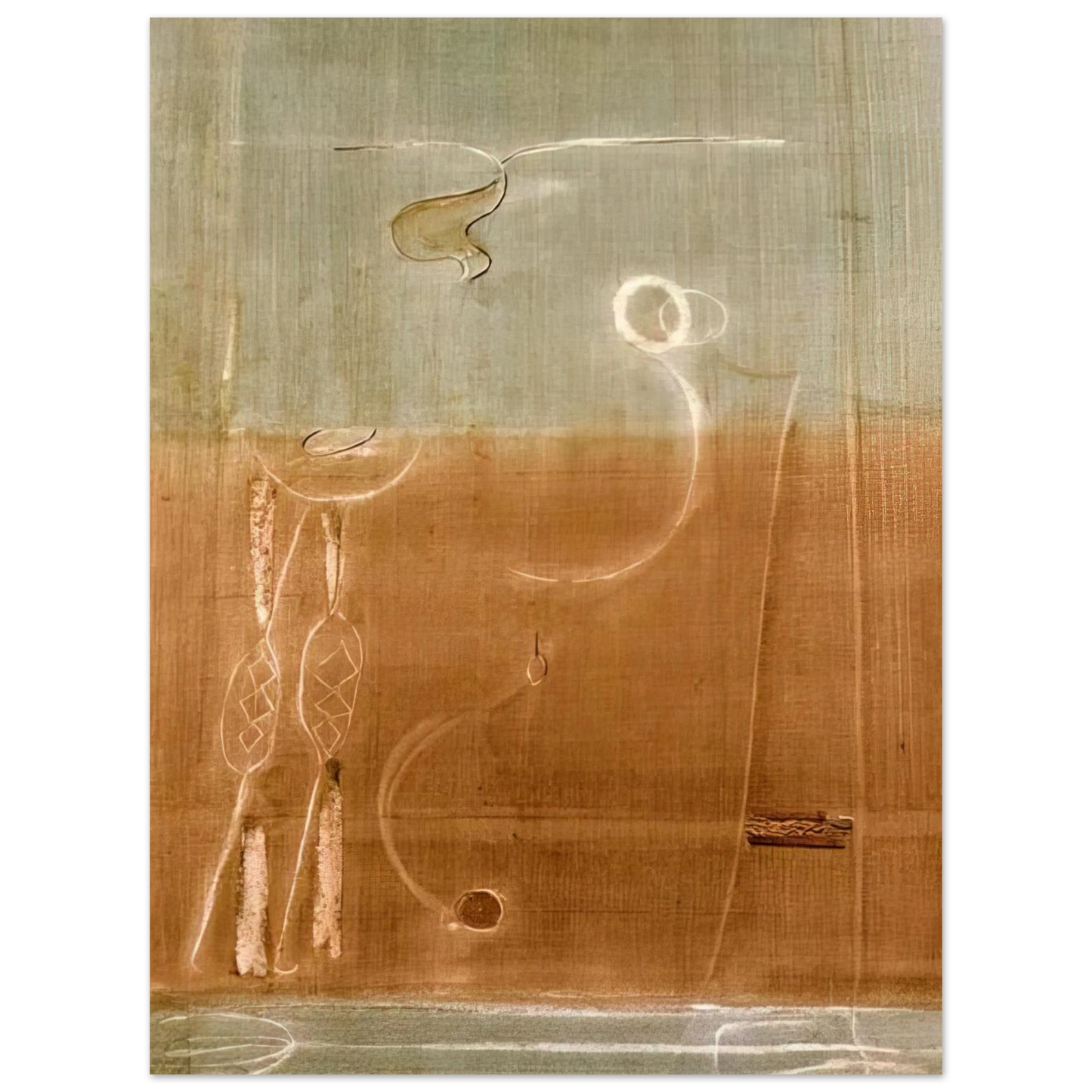 Mark Rothko - Aubade - 1944 Wall Art - 30x40 cm / 12x16 inches - Premium Wooden Framed Poster With Fine Art Paper-canvas - White frame
