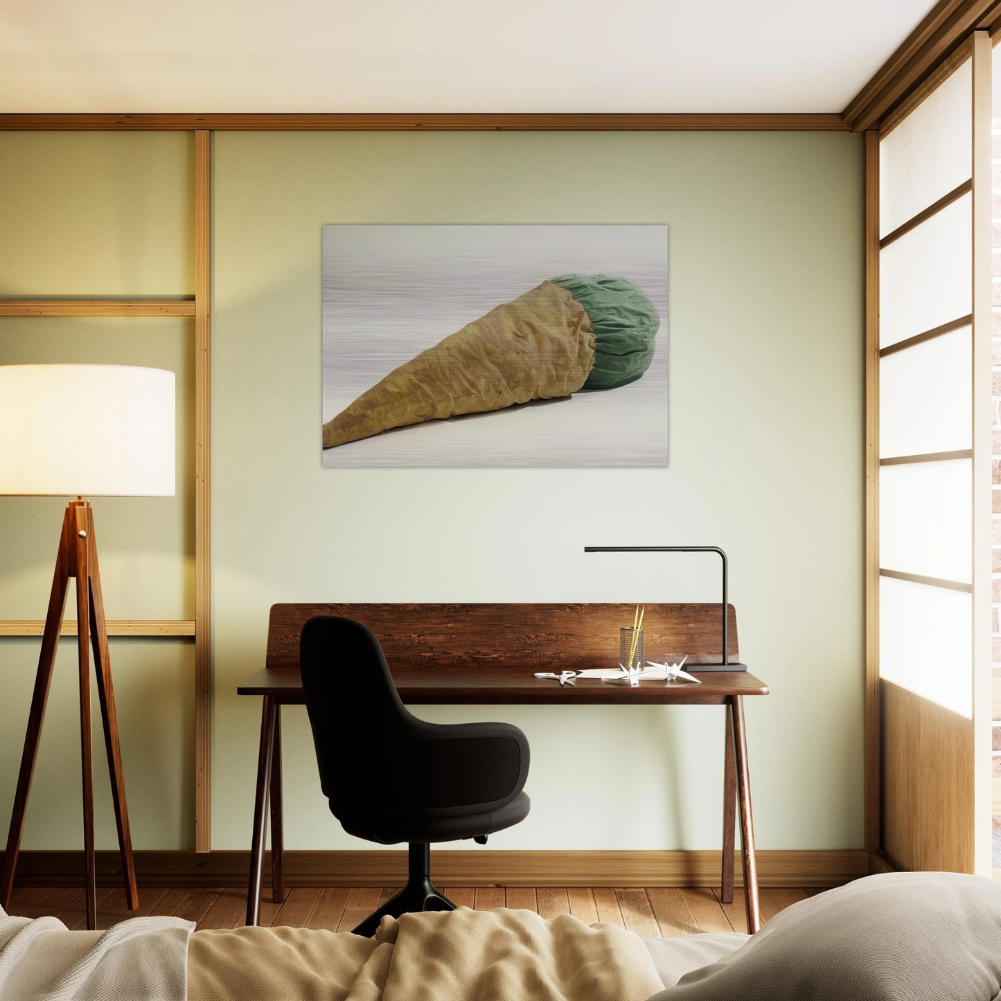 FLOOR CONE 1962 - Claes Oldenburg Brushed Aluminum Print - 70x100 cm / 28x40 inches | Claes Oldenburg Aluminum Print | Claes Oldenburg Prints