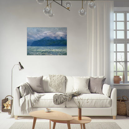 The Silver Veil and the Golden Gate - Childe Hassam Brushed Aluminum Print - 70x100 cm / 28x40 inches | Childe Hassam Aluminum Print | Childe Hassam Prints